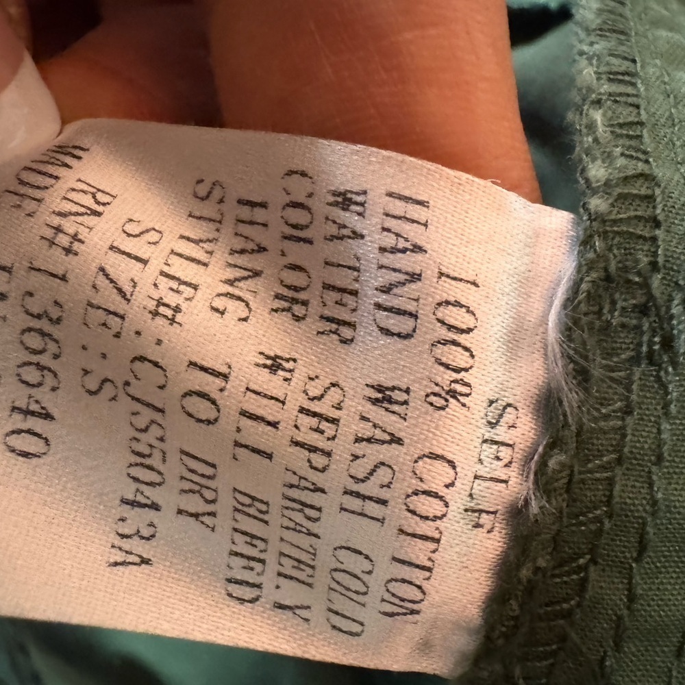 LAtiste Oversize Mint Green Utility Jumpsuit Button-Front Pockets S Small A3 - Picture 16 of 16